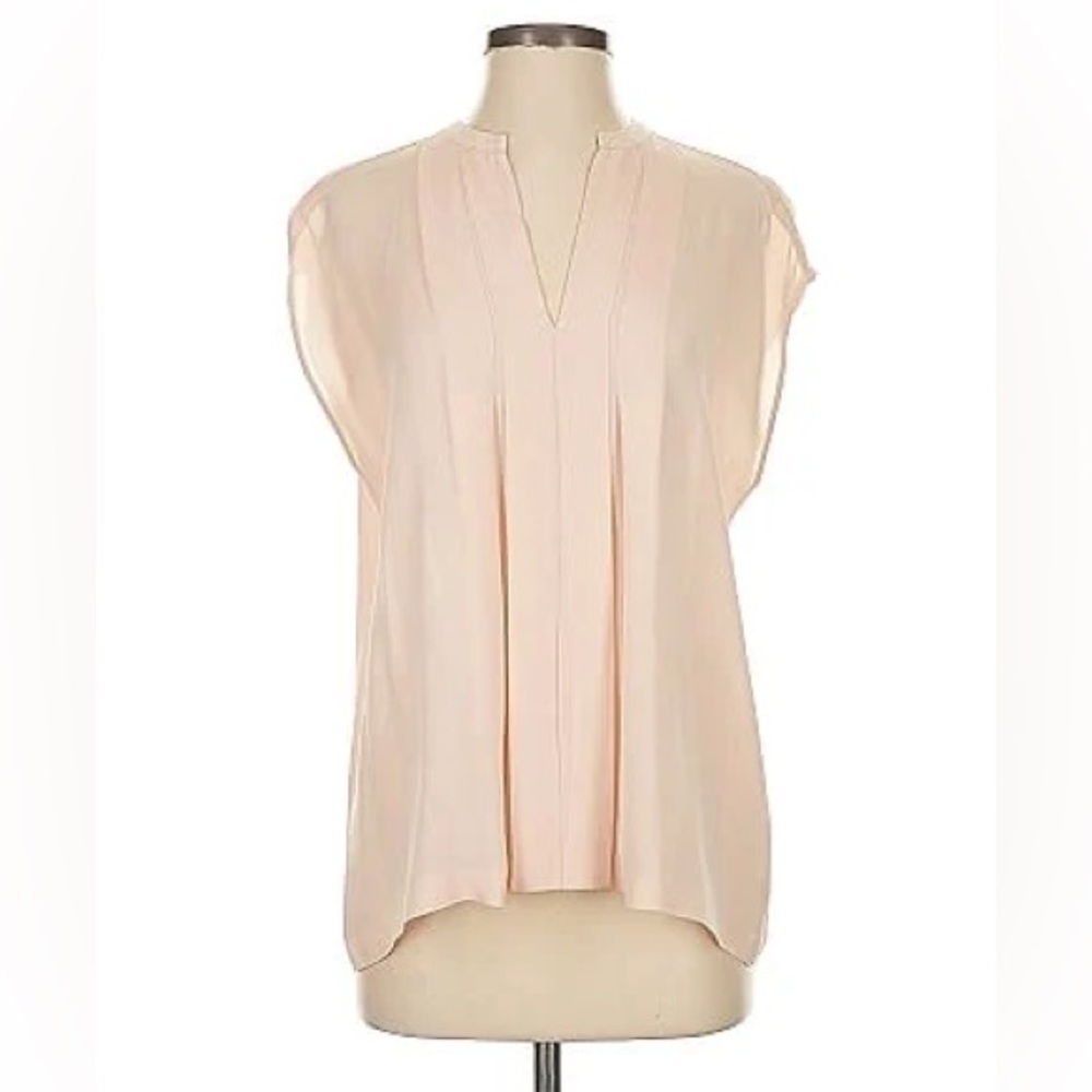 Vince Silk Button Down Blouse